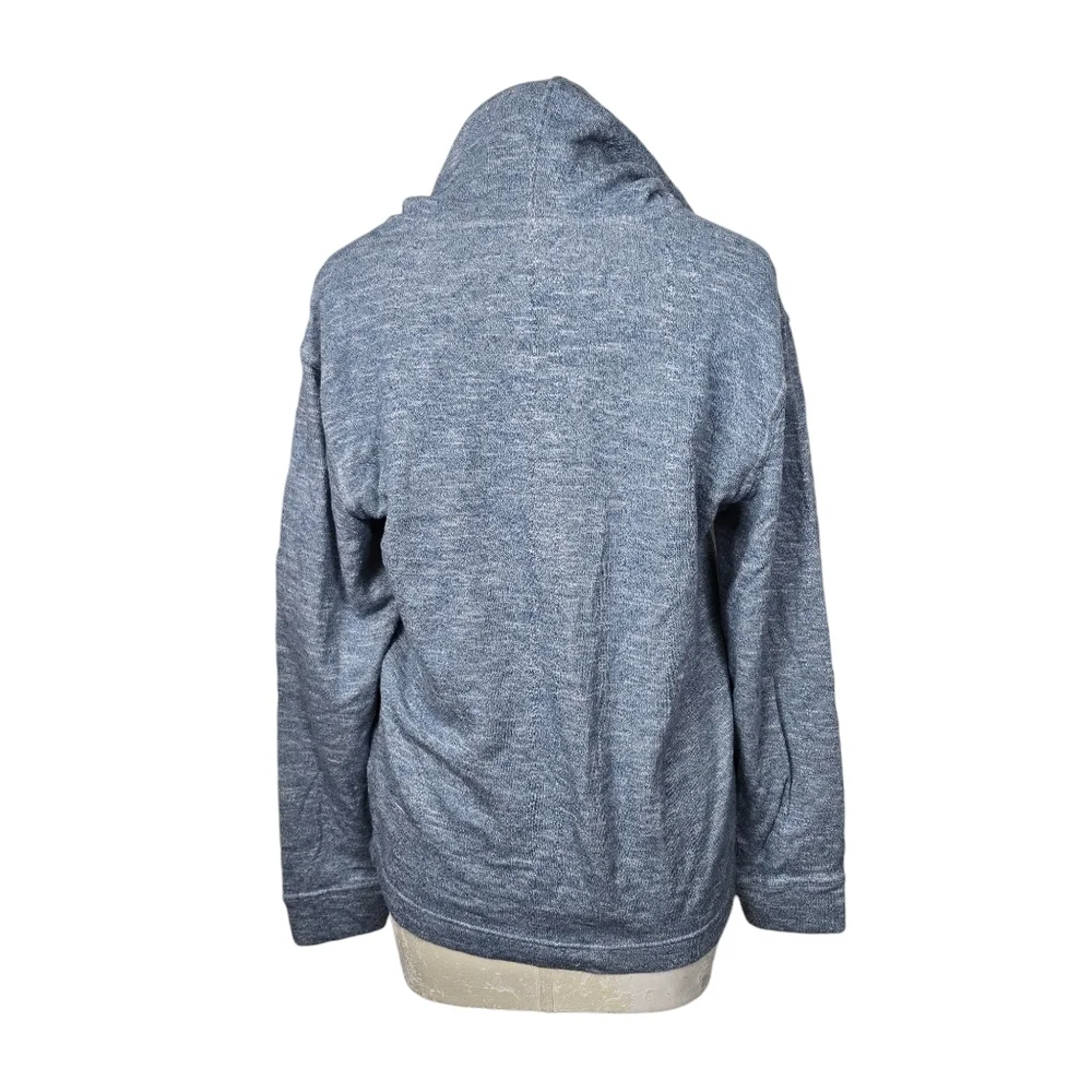 George Blue Henley Mens Hoodie S